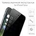 iPhone 7 Plus Screen Protector, Aonear Privacy Tempered Glass Screen Cover Film 9H Hardness and Easy Install Anti Spy Screen Protector for iPhone 7 Plus(Black)