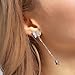 Fashion Sterling Silver Butterfly Earring Cubic Zirconia Dangle Earrings Drop Jewelry for Women