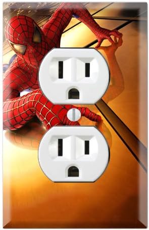 Duplex Wall Outlet Plate Decor Wallplate - Spiderman