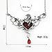 Halloween Fashion Blood Heart Rose Skull Collar Necklace Punk Gothic Jewelry Women Necklace (RED HEART)