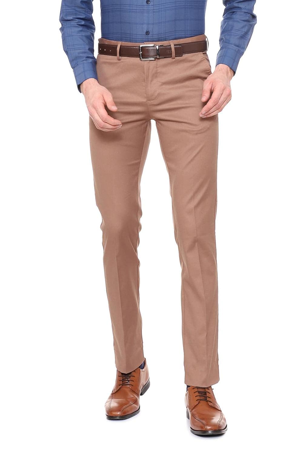 Buy Allen Solly Men's Relaxed Fit Casual Trousers (ASTFWCFFL26994_Khaki_32W x 33L) at Amazon.in