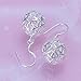New Women 925 Sterling Silver Plated Fashion Ball Dangle Earring Studs Jewelry