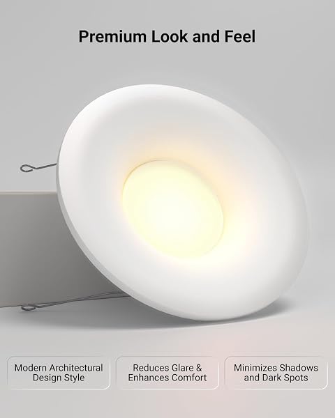 SUNCO 12 PACK RECESSED LIGHTING 6 INCH, LED CAN LIGHTS, CURVED CONE RETROFIT RECESSED LIGHTING, 1000 LM, SELECTABLE CCT 2700K/3000K/4000K/5000K/6000K, 10W (75W EQUIVALENT), DIMMABLE ETL.