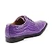 Roberto Chillini RC6563 Men's Purple Exotic Lace Up Dress Oxford Shoes