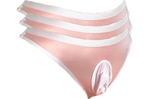Mona's Choice Stretchy Mens Ice Silk Bikini Briefs with Pouch or Sheath/Mens Panties