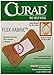 CURAD Flex-Fabric Adhesive Bandages, Finger/Knuckle Assorted for Wound Care, 10 Finger/10 Knuckle per Box, Pack of 6