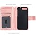 iPhone 8 Plus Case, iPhone 7 Plus Case, BENTOBEN Faux Leather Flip Wallet Cover Credit Card Holder Cash Pocket Wristlet Protective Case Cover for iPhone 7 /8 Plus (5.5 inch), Wave/Rose Gold