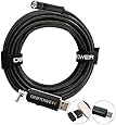 DBPOWER 2Million Pixels 5M USB Waterproof HD 6LED Borescope Endoscope Inspection Tube Camera with USB Adapter(included) for Android Device with OTG function