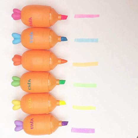 Oofay Rotulador De Dibujos Animados Rabano Dibujos Animados Marcador Plumas De Graffiti Marcadores 6 Colorean El Juego Amazon Es Deportes Y Aire Libre