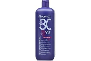 Salerm Cosmetics ALOE VERA Developer Cream Oxidant (w/Sleek Comb) Hydrogen Peroxide Activator for Vision Hair Color Salermvision Haircolor Dye (30 Volume / 9% - 1000 ml)