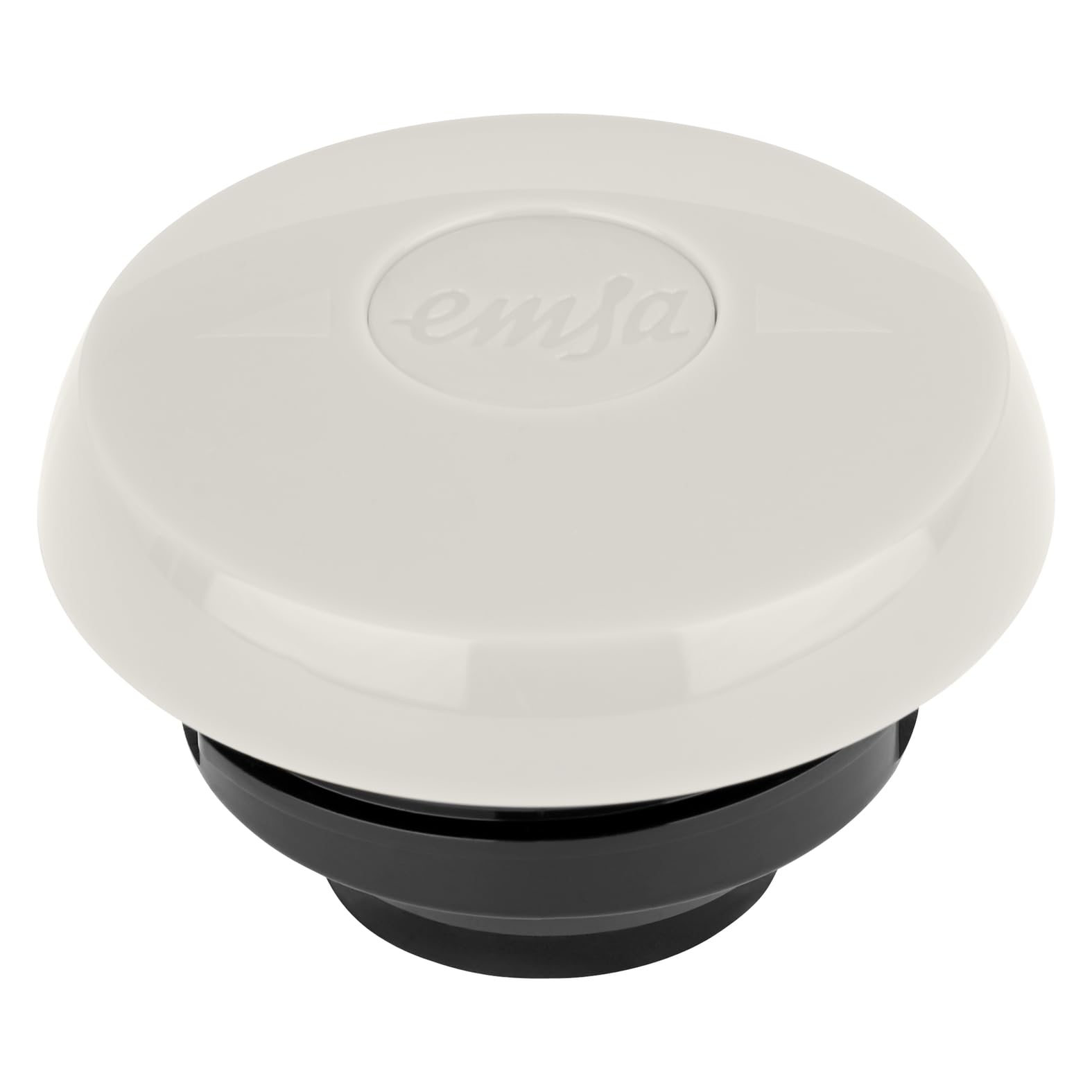 Emsa Samba Isolierkanne F40104 | 1 Liter | Quick Press Verschluss | 100% dicht | 12h heiß, 24h kalt | Puder Grau 5