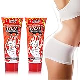 Slimming Cream,2Pcs Hot Chili Massage Body Fast Burn Fat Gel With Intense Thermogenic Action