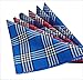 RDS HANKYTEX Men's Handkerchiefs 100% Cotton Checker Pattern 6 Pieces …