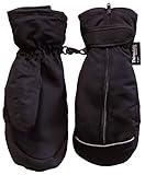 N'Ice Caps Kids Thinsulate and Waterproof Easy On Zip-Up Mittens