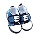 Urparcel Baby Boys Denim Canvas Sneaker Soft Sole Crib Shoes Prewalkers 0-12M