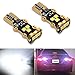 LASFIT 912 921 T15 LED Reverse Backup Light Bulb 1400 Lumens Extremely Bright Use for 2018-1997 Toyota Camry, Plug&Play, Xenon White (Pack of 2)