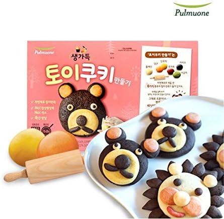 Plumuone Natural Ingredient 6 Color Eatable Dough Kids Play Toy Cookie (3 Boxes)