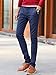 FlyHawk Cotton Linen Wild Casual Pants for Mens Slim-Fit Dress Stretch Pants Tapered Trousers