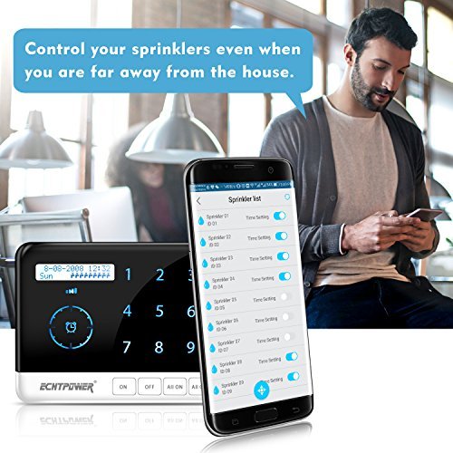 ECHTPower 9 Zone Smart Sprinkler Controller, Designed with WiFi Irrigation Timer, Compatible with Alexa and Google home - Thumbnail 3