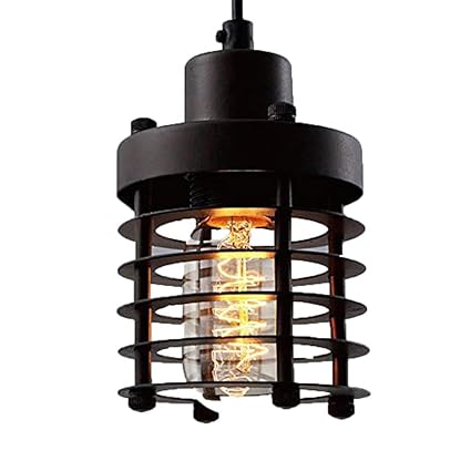 Industrial Spiral Ceiling Light Metal Chandelier Adjustable Chain