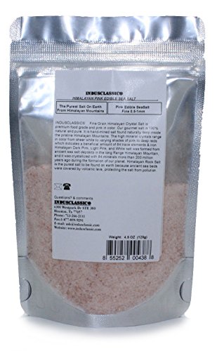 IndusClassic Authentic Pure Natural Halall Unprocessed Himalayan Edible Pink Cooking Fine Grain Salt