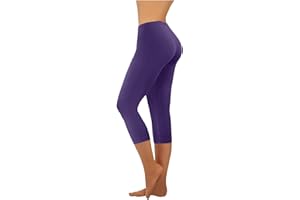 FARTEY Capri Leggings with Pockets for Women Tummy Control High Waisted Yoga Pants Summer Workout Hiking Running Leggings