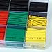 Ginsco 530 Pcs 2:1 Heat Shrink Tubing Tube Sleeving Wrap Cable Wire 5 Color 8 Size Storage Case