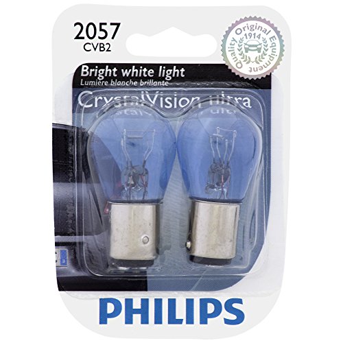 Philips 2057 CrystalVision ultra Miniature Bulb, 2 Pack