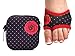 Spinner Skins Neoprene Dance Half Soles and Pouch-Flamenco Rose-L