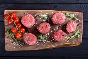THE NEW YORK STEAK & SEAFOOD COMPANY EST. 1985 New York Steak & Seafood Frozen Fillet Mignons - USDA Prime Premium Fillet Mignon - Handcut and Trimmed Frozen Fillet Mignon Steak (2 Fillet Mignons, 8oz.)