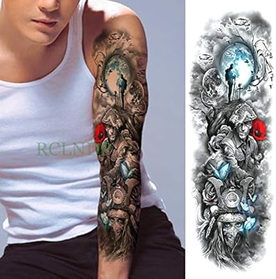 Tzxdbh 3pcs Tattoo Sticker Pegatinas De Tatuaje Para Hombre