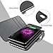 Taken iPhone 8 Leather Wallet Plastic Case with Credit Cards Slot and Metal Magnetic Clip, Apple iPhone 7 Flip Cover, Vintage and Fashion, Durable and Shockproof Holster, 4.7 Inch (Gray) 2017/2016