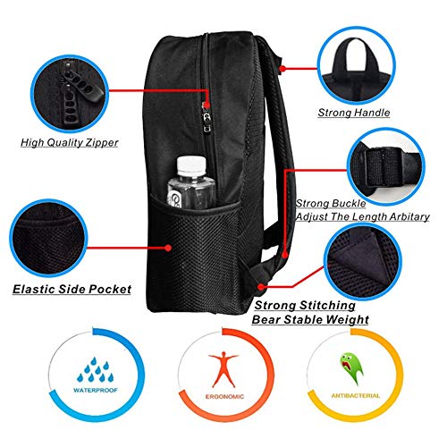 Poker Tournament Decorations Multifunction School Bag,Artistic Display Spread Chips with Poker Cards Lifestyle Decorative For school,One_Size
