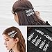 Word Hair Clips for Women, 15 Pcs Crystal Letter Hair Pins for Women, Rhinestone YES No HAPPY KISS SORRY BOSS and Other Letter Hair Barrette for Women