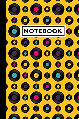 Notebook: Vinyl Records Journal - Vinyl Records Themed Gift For Vinyl Lovers And Vinyl Collectors - Vinyl Records Notebook - Size 6" x 9" - 120 Blank Lined Pages With Vinyl Records Themed Borders
