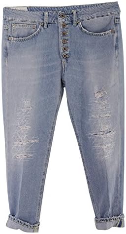 DONDUP WOMEN'S P976DF142D070800 BLUE COTTON JEANS