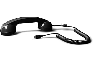 Native Union Pop Phone – Retro Telephone Handset with Mic & Speaker, USB-C for iPhone, iPad, Laptop, Tablet, Samsung S25, Flip 7, Fold 7 – Hybrid Work, Calls, Video Conferences, Meetings (Black)