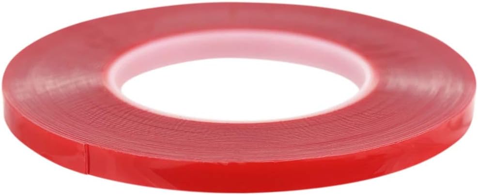 MMOBIEL 3 mm Double Sided Layer Acrylic Strong Adhesive Mounting Tape 25m long Weatherproof Removable, Red - Image 4