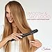 Salona Hair Straightener – 1″ Titanium Flat Iron hair straightener and curler Worldwide Dual Voltage 110-240V with Heat Resistant Travel Bagthumb 3