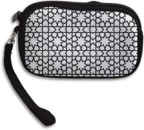 Moroccan Style Mosaic Printing Coins Change Purse Clutch Zipper Zero Wallet Phone Key Bags