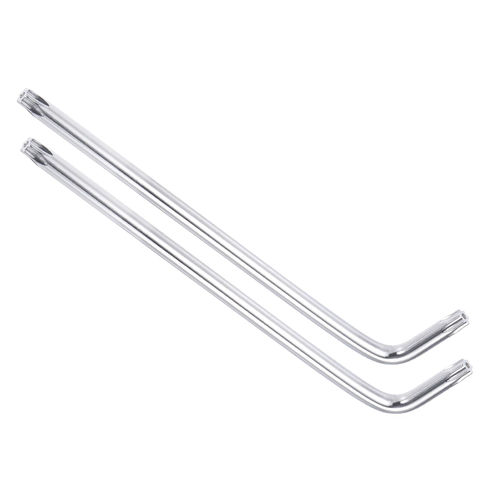 CoCud Tamper Proof Torx Key, T50 Torx, CR-V Steel L-Shape Star Wrench - (Applications: for Basic Home Repair and Mechanical Maintenance), 10-Pieces