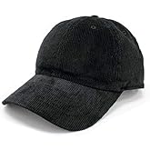Newhattan Solid Corduroy 100% Cotton Vintage Unisex Baseball Adjustable Polo Trucker Cap Hat