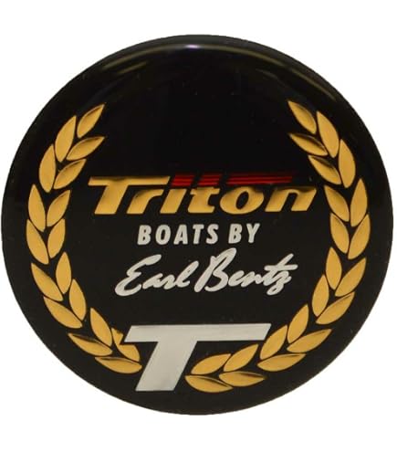 thumbnail image 2 of Triton Boats Raised Decal – 9 3/4 X 1 7/8 Inch – Red White Black Silver – OEM 200355 2 of 5