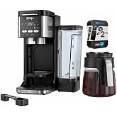 Ninja CFP105 DualBrew Hot &amp; Iced Coffee Maker Black (Renewed) Bundle with 2 YR CPS Enhanced Protection Pack