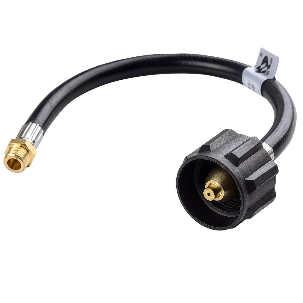 SHINESTAR 12inch RV Pigtail Propane Hose Connector Acme x 1/4" Male