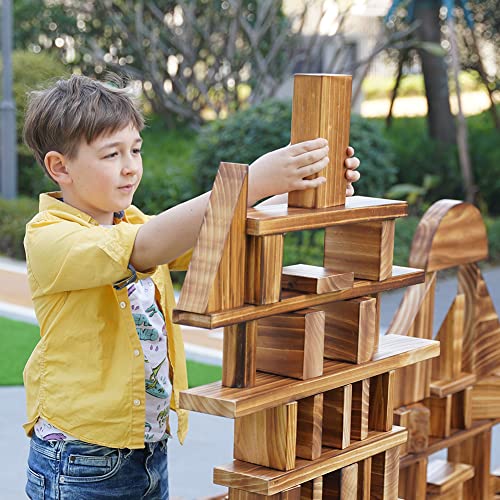 Mua Mega Outdoor Carbonized Wooden Building Blocks Set 54 pcs for Kids ...