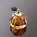 Ballerina Old Fashion Style Perfume Bottle with Black Mesh Atomizer Hand Blown Art Glass