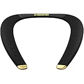 Monster Boomerang Petite Neckband Bluetooth Speakers, Neck Speaker with 15H Playtime, aptX High Fidelity 3D Stereo Sound, Low Latency, Built-in Mic, IPX5 Waterproof Wearable for Home Outdoor