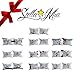 StellaMia Raining Love His and Hers Pillowcases | Ideal Anniversary, Wedding, Engagement & Valentines Gift for Couples | Fits Standard & Queen Size Pillows | 2 Pillow Covers | 30 in. x 20 in.