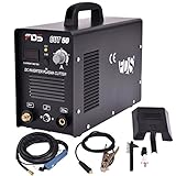 Goplus CUT-50 Electric Digital Plasma Cutter Inverter 50AMP 110-220V Dual Voltage Welder Cutting with Free Mask (Black)